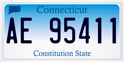 CT license plate AE95411