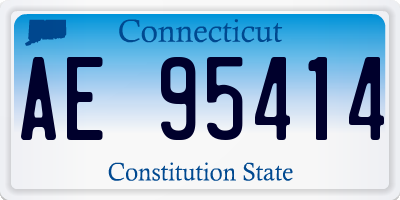 CT license plate AE95414