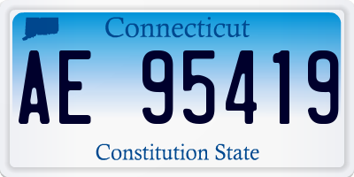 CT license plate AE95419