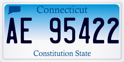 CT license plate AE95422
