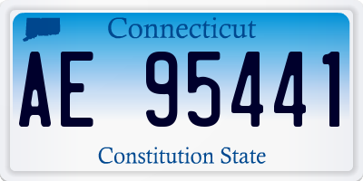 CT license plate AE95441