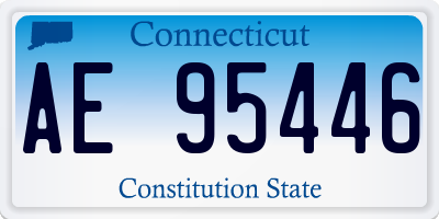 CT license plate AE95446