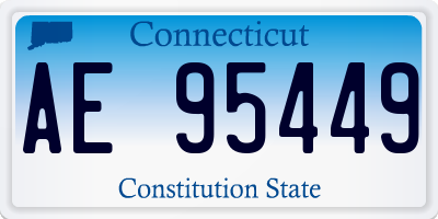 CT license plate AE95449