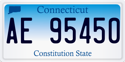 CT license plate AE95450