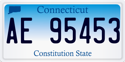 CT license plate AE95453
