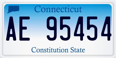 CT license plate AE95454