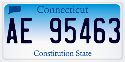 CT license plate AE95463
