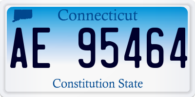 CT license plate AE95464