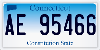 CT license plate AE95466