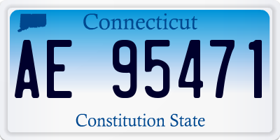CT license plate AE95471