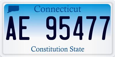 CT license plate AE95477