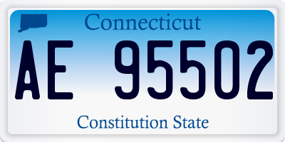 CT license plate AE95502