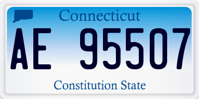 CT license plate AE95507