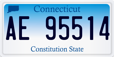 CT license plate AE95514