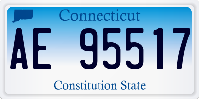CT license plate AE95517