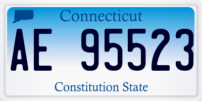 CT license plate AE95523