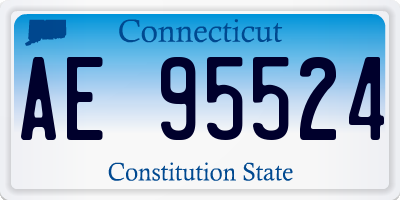 CT license plate AE95524