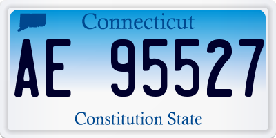 CT license plate AE95527