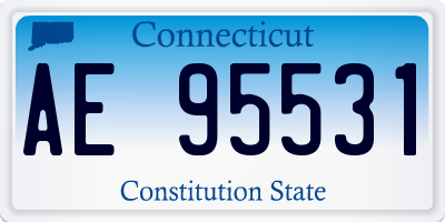 CT license plate AE95531