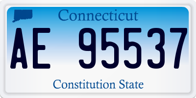 CT license plate AE95537