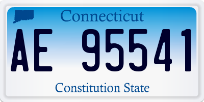 CT license plate AE95541