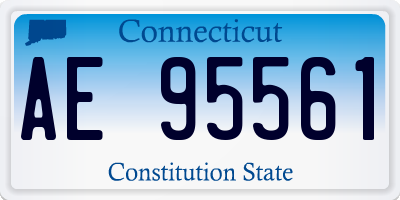 CT license plate AE95561
