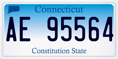 CT license plate AE95564