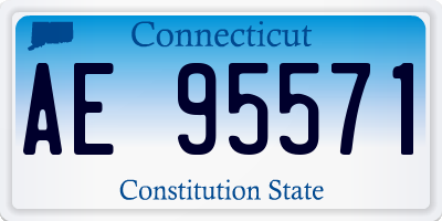 CT license plate AE95571