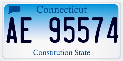 CT license plate AE95574