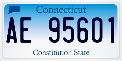 CT license plate AE95601