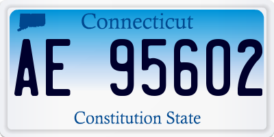 CT license plate AE95602