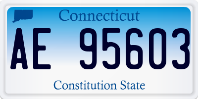 CT license plate AE95603