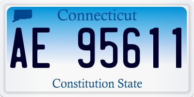 CT license plate AE95611