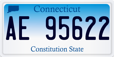 CT license plate AE95622