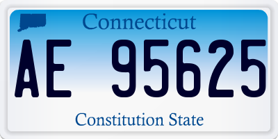 CT license plate AE95625
