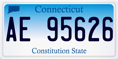 CT license plate AE95626