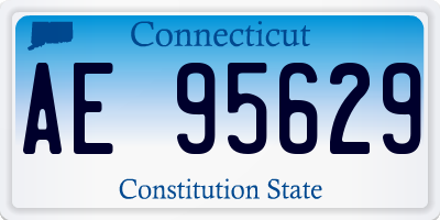 CT license plate AE95629