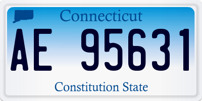CT license plate AE95631