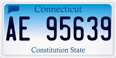 CT license plate AE95639