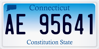 CT license plate AE95641