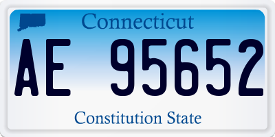 CT license plate AE95652