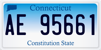 CT license plate AE95661
