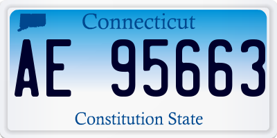 CT license plate AE95663