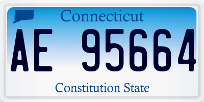 CT license plate AE95664