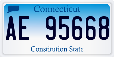 CT license plate AE95668