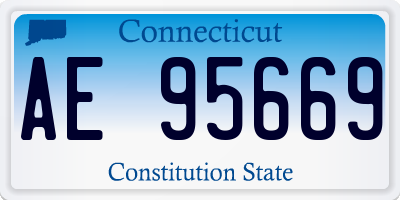CT license plate AE95669