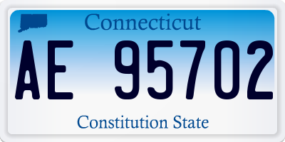 CT license plate AE95702