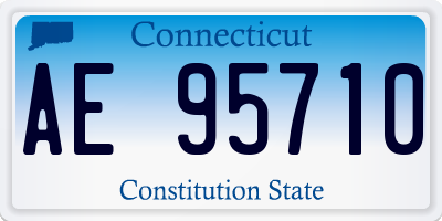 CT license plate AE95710
