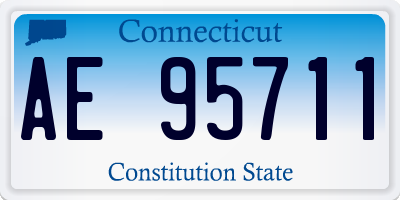 CT license plate AE95711
