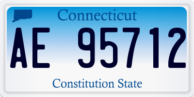 CT license plate AE95712